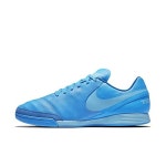 [해외] Nike Mens Tiempo Genio II Leather IC Indoor Soccer Shoe (Blue Glow)