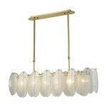Customer Favorite ELK Lighting 10333/3L Ribbed Glass Collection 3 Light Chandelier, 10 x 5 x 36, Satin Nickel | AccuWeather Shop... 