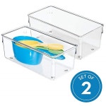 x 3, Set of 2, Clear from IDesign | IBT Shop iDesign iDesign Linus Kitchen Drawer Organizer for Silverware, Spatulas, Cutlery... 