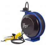 Coxreels EZ-PC13-5016-D Safety Series Spring Rewind Power Cord Reel Fluorescent Angle Light 50 cord 16 AWG [병행수입품]... 