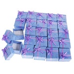 24pcs 반지 케이스  기프트 박스 쥬얼리 박스 링 박스 선물 에 스테기 멋쟁이 결혼 반지  악세사리 케이스 퍼플 :: 유니박스