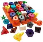 Peg board Shapes Puzzle 38pc :: 유니박스