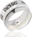  Rings Jewelry Women Rings Energy Stone Simplicity Sterling Silver Meditation Spinning Ring Style SR63 kopa.or.kr