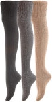  Novelty & More Socks & Hosiery US Novelty Lovely Annie Womens 3 Pairs Fashion Thigh High Cotton Socks J1025 Size 6-9 kopa.or.kr