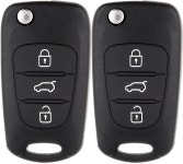  Interior Accessories Antitheft Antitheft 1PC Flip Folding Remote Key Shell 3 Buttons fit for KIA K2/K5 Keyless Entry Remote Fob... 