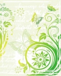 Nature pattern butterflies flowers icons sketch classical design Free vector in Encapsulated PostScript eps ( .eps ) vector... 