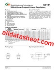 G9131_15 데이터시트(PDF) - Global Mixed-mode Technology Inc G9131_15 데이터시트(PDF)
