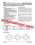 G5880 Datasheet(PDF) - Global Mixed-mode Technology Inc