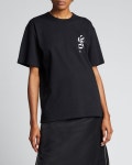 SACAI Jersey Logo Graphic Tee