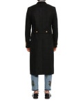 Dolce & Gabbana Military Double-Breasted Virgin Wool Coat, Gray