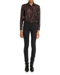 Saint Laurent Mid-Rise Skinny Jeans and Matching Items