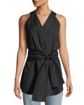 Monographie Sleeveless Tie-Front Kimono Top