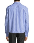 Prada Compact Riga Striped Poplin Shirt