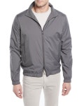 Loro Piana Mens Duo Cashmere Reversible Bomber Jacket, Gray Loro Piana Mens Duo Cashmere Reversible Bomber Jacket, Gray