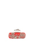 Alexander McQueen Jeweled Four-Ring Hard Clutch Bag