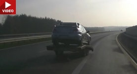 Trailer Carrying Subaru Rally Car Detaches, Crashes On The Highway | Carscoops