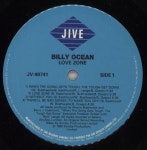 Billy Ocean Love Zone Canadian vinyl LP album (LP record) (880006)