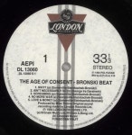 Bronski Beat The Age Of Consent Greek vinyl LP album (LP record) (890017)