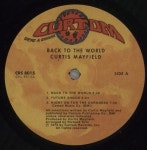 Curtis Mayfield Back To The World US vinyl LP album (LP record) (883008)