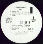 Free Heartbreaker Japanese Promo vinyl LP album (LP record) (780124)