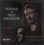 Fritz Kreisler Homage to Fritz Keisler UK vinyl LP album (LP record) (887017)