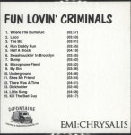 Fun Lovin Criminals Fun Lovin Criminals - 15 UK Promo CD-R acetate (700165)