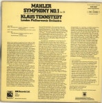 Gustav Mahler Symphony No. 1 in D UK vinyl LP album (LP record) (700402)
