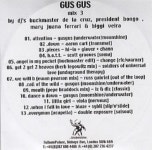 Gus Gus Mix 3 UK Promo CD-R acetate (317002)