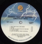 Johnny Guitar Watson Greatest Hits US vinyl LP album (LP record) (839032)