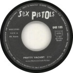 Sex Pistols Pretty Vacant - EA price code French 7 vinyl single (7 inch record / 45) (700428)