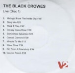 The Black Crowes Live UK Promo CD-R acetate (304008)