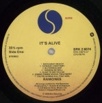 The Ramones Its Alive - VG UK 2-LP vinyl record set (Double LP Album) (780144)