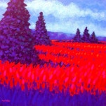 Cadmium Field Painting by John  Nolan Cadmium Field by John  Nolan