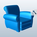 클럽 의자 v1 무료 3D 모델 - .obj .stl - Free3D
