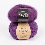 DROPS Kid-Silk + DROPS Soft Tweed / Yarn combinations ~ DROPS Design
