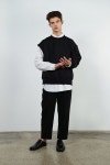                                     [이에이(IEY)]  DETACHABLE SLEEVES SWEATSHIRTS (Black)_IEY                         [이에이... 