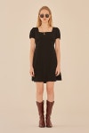 CASUAL MINI DRESS / BLACK_13MONTH CASUAL MINI DRESS / BLACK