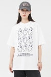 DOODLE RABBIT TSHIRT-WHITE_NCOVER DOODLE RABBIT TSHIRT-WHITE