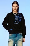 DANCING LINE MOTION SWEATSHIRT-BLACK_NCOVER DANCING LINE MOTION SWEATSHIRT-BLACK