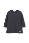   [AECA WHITE]FINEST COTTON RAGLAN TEE (CHARCOAL) 