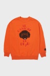  베이드 여성 초코 맨투맨_ORANGE