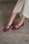 [블랑수블랑] Julia Two-Way Pumps Wine Julia Two-Way Pumps Wine