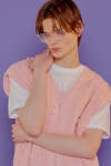 [22SS] 볼드 케이블 베스트 [PINK] / S22A06019_GENERAL IDEA [22SS] 볼드 케이블 베스트 [PINK] / S22A06019
