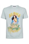 모스키노 남성 티셔츠 Moschino A0715 2045 HAWAIIAN PRINT... Moschino A0715 2045 HAWAIIAN PRINT JACQUARD JERSEY T-shirt - Grey