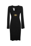 모스키노 여성 원피스 Moschino J0459 0533 DOUBLE SMILEY... 원피스 Moschino J0459 0533 DOUBLE SMILEY LOGO ENVERS SATIN Dress   Black