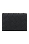 보테가베네타 공용 인트레치아토 블랙 카드지갑 605720 VCPQ3 8803_Bottega Veneta 보테가베네타 공용 인트레치아토 블랙... 