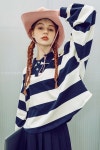 DD_Color contrast stripe loose fit knit_DUNDROP DD_Color contrast stripe loose fit knit