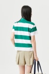 [골든베어] Striped Collarneck T-shirt Striped Collarneck T-shirt