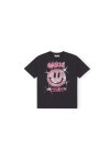 [GANNI] Basic Jersey Smiley Dark Relaxed Tshirt T3358 Phantom 252_GANNI [GANNI] Basic Jersey Smiley Dark Relaxed Tshirt T3358... 