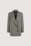 Hound Tooth Check Peaked Collar Jacket_LUCKY CHOUETTE - 코오롱몰 Hound Tooth Check Peaked Collar Jacket